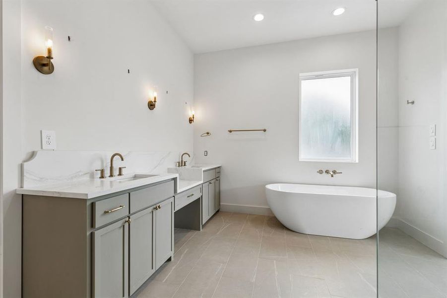 Furnished interior view inside a new home in , Dallas (Image 6).