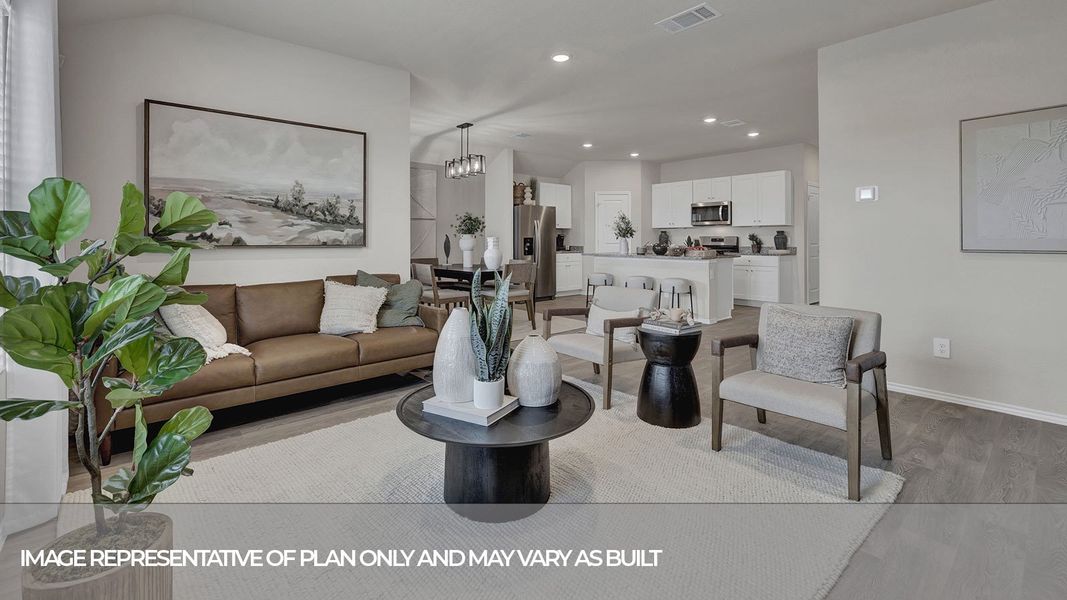 Representative furnished interior of a home built from the The Irvine by D.R. Horton in Navarro Fields, Seguin (Image 17). Representative furnished interior of a home built from the The Irvine by D.R. Horton in Navarro Fields, Seguin (Image 17).