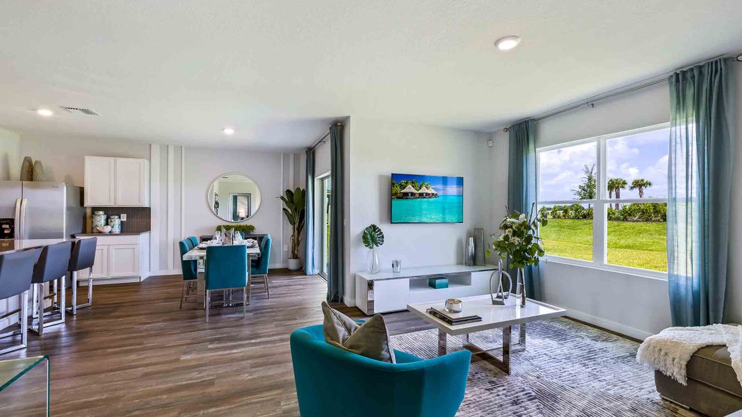 Furnished interior view inside a new home in Star Farms at Lakewood Ranch, Bradenton (Image 7).
