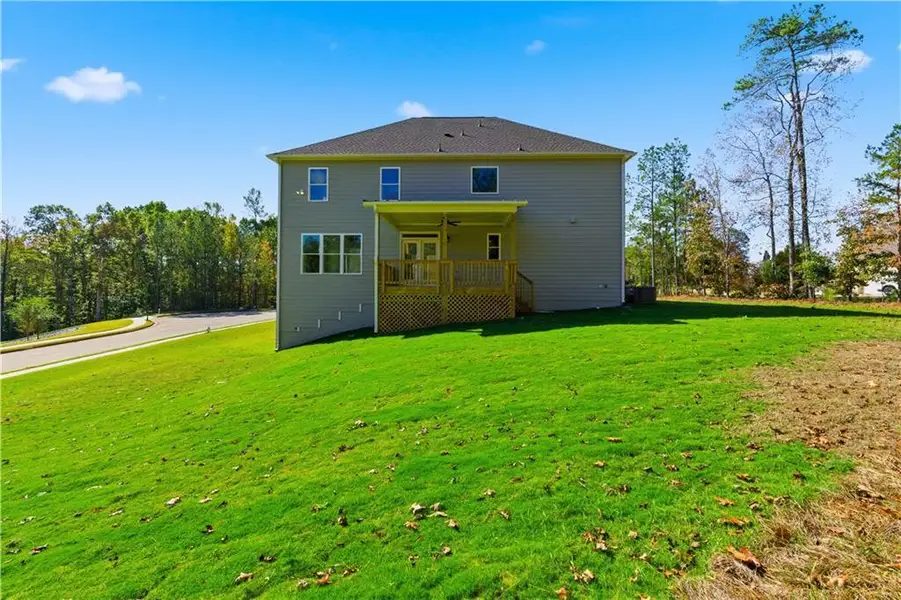 Exterior details and patio area of a home in The Estates at Hurricane Pointe, Douglasville (Image 4).