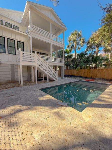 Exterior details and patio area of a home in , Isle Of Palms (Image 7).