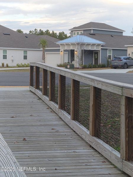 Exterior details and patio area of a home in Condo Collection at Grand Vue at Interlocken, Fernandina Beach (Image 3).