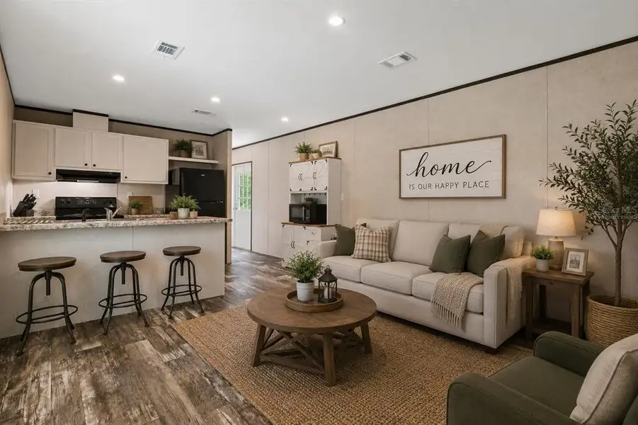 Furnished interior view inside a new home in , Webster (Image 4).