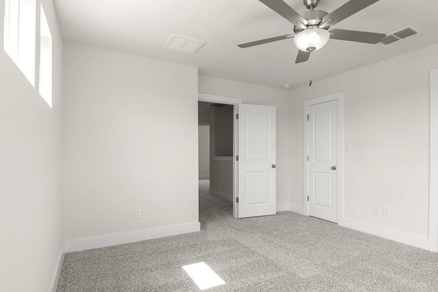Spacious, unfurnished interior of a new home in Saddle Creek Twinhomes, Georgetown (Image 42). Spacious, unfurnished interior of a new home in Saddle Creek Twinhomes, Georgetown (Image 42).