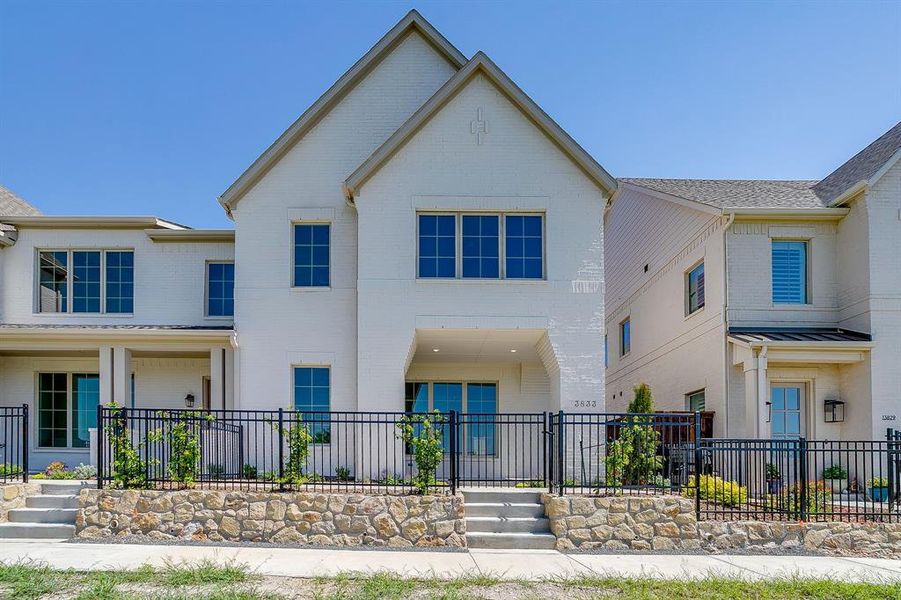 Front exterior of a new home in , Fort Worth, TX, highlighting curb appeal (Image 2). Front exterior of a new home in , Fort Worth, TX, highlighting curb appeal (Image 2).