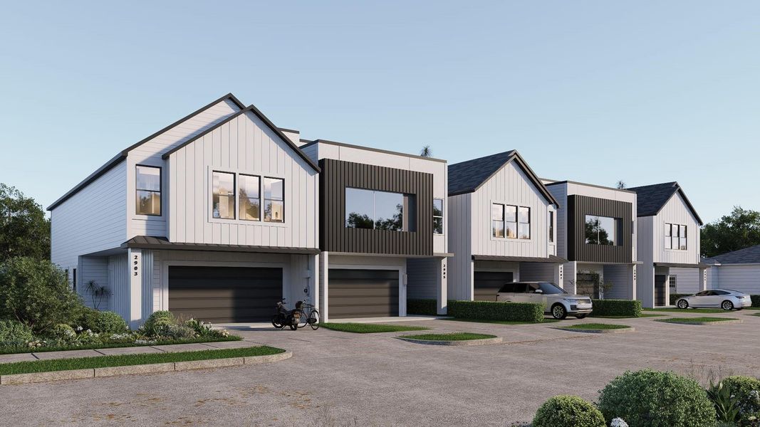 Front exterior of a new home in , Houston, TX, highlighting curb appeal (Image 19).