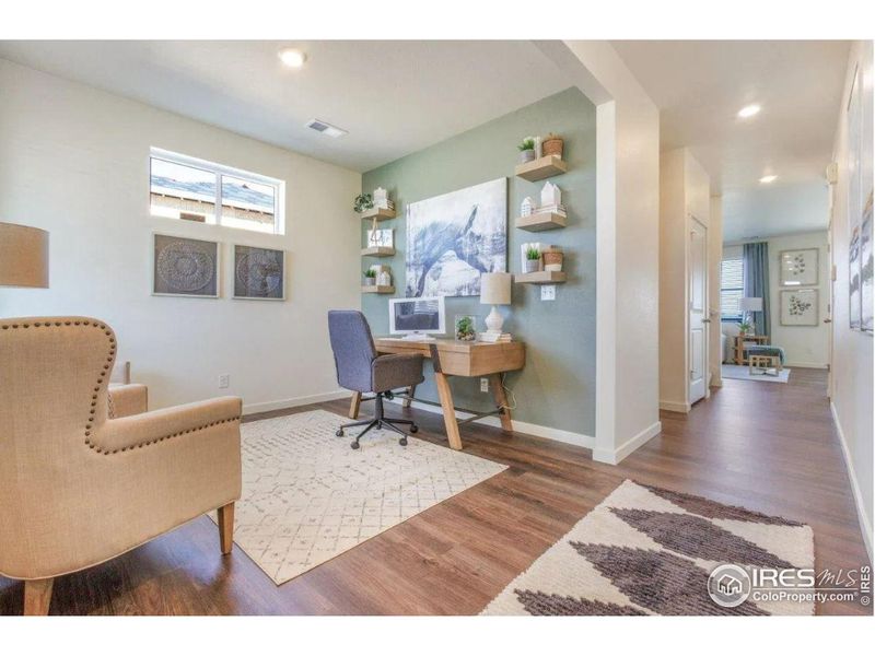 Furnished interior view inside a new home in Fossil Creek Ranch, Windsor (Image 4).