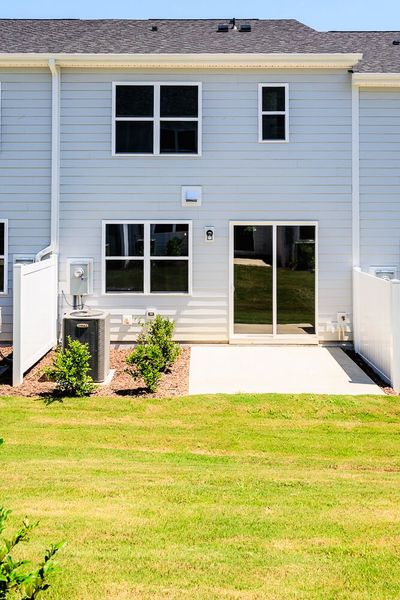 Exterior details and patio area of a home in Vaughan Farms, Angier (Image 17).