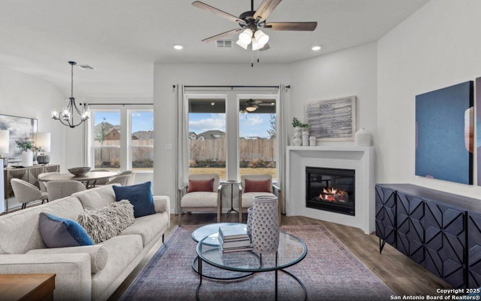 Furnished interior view inside a new home in Veranda: Premier, San Antonio (Image 11). Furnished interior view inside a new home in Veranda: Premier, San Antonio (Image 11).