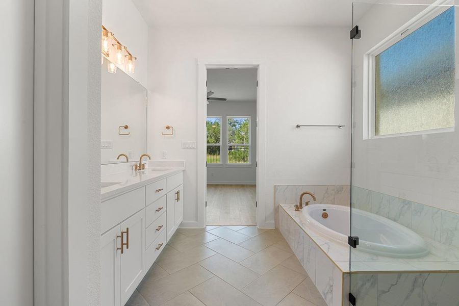 Furnished interior view inside a new home in Capitol Collection at Lariat, Liberty Hill (Image 9). Furnished interior view inside a new home in Capitol Collection at Lariat, Liberty Hill (Image 9).