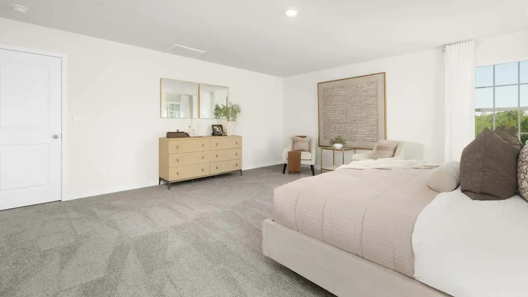 Furnished interior view inside a new home in Reedy Creek Preserve, Charlotte (Image 13).