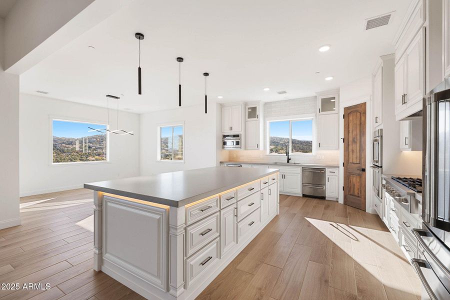 Kitchen Open to Dining