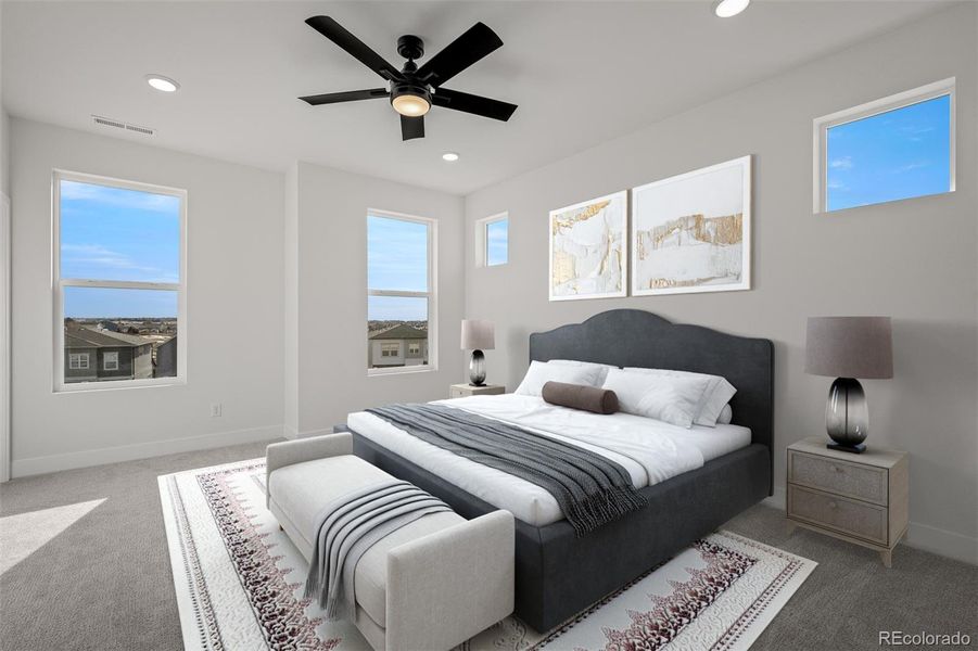 Furnished interior view inside a new home in Trailside at Cottonwood Creek, Colorado Springs (Image 25).