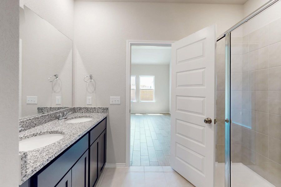 Furnished interior view inside a new home in Cascades at Onion Creek, Austin (Image 5). Furnished interior view inside a new home in Cascades at Onion Creek, Austin (Image 5).
