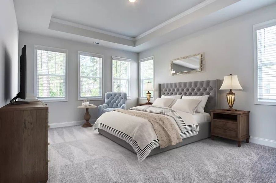 Representative furnished interior of a home built from the Winston by McKee Homes in Alder Creek, Benson (Image 8).
