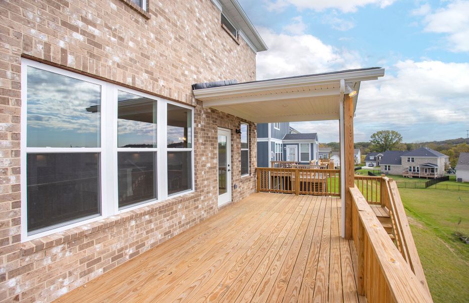 Exterior details and patio area of a home in Durham Farms, Hendersonville (Image 4).