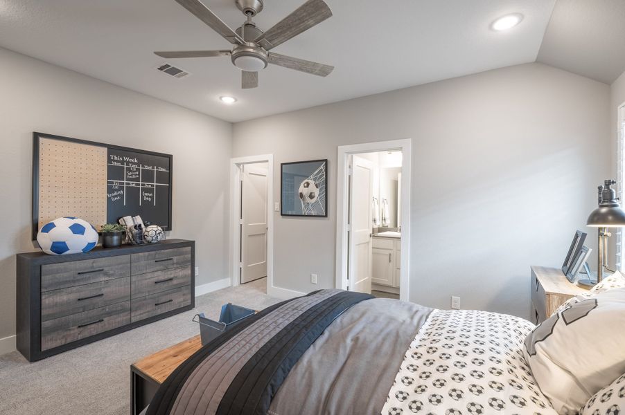 Representative furnished interior of a home built from the Barnhart by Tri Pointe Homes in Dunham Pointe, Cypress (Image 44).