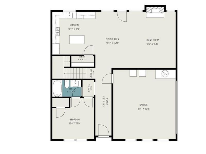 2D floor plan layout of this home in , Monticello, GA (Image 6).