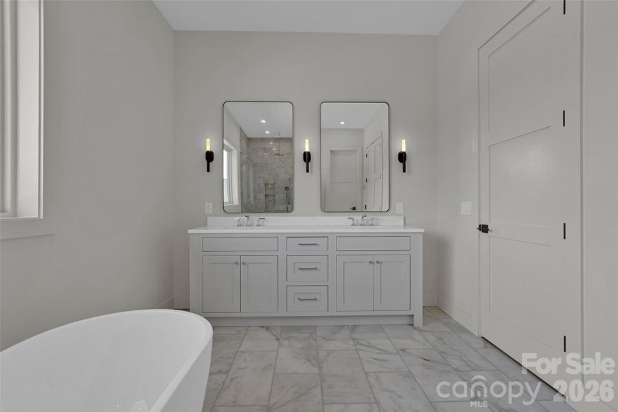 Furnished interior view inside a new home in , Fletcher (Image 18).