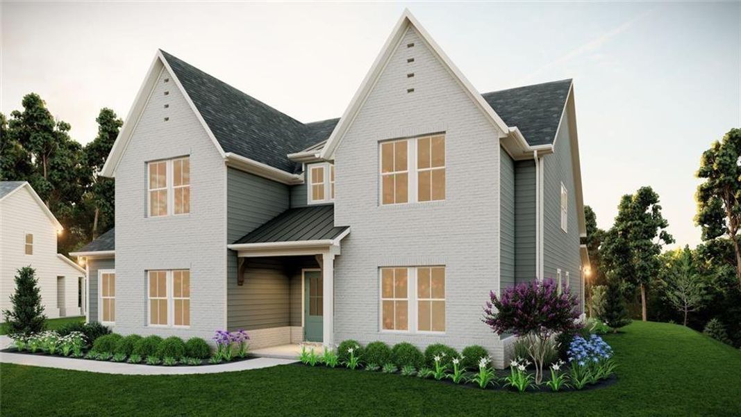 Front exterior of a new home in , Cumming, GA, highlighting curb appeal (Image 20). Front exterior of a new home in , Cumming, GA, highlighting curb appeal (Image 20).