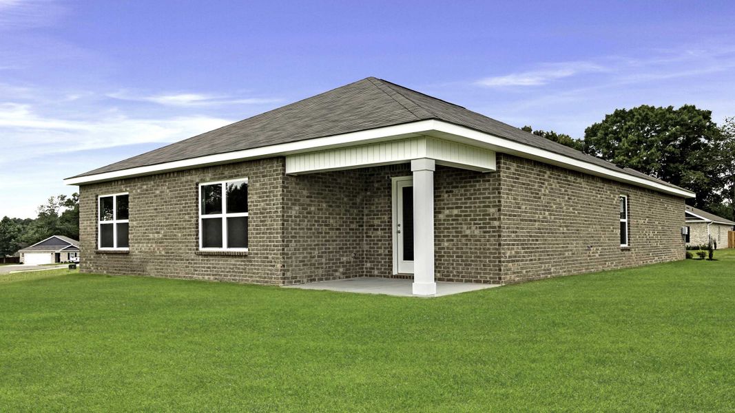 Exterior details and patio area of a home in Bailey Park, Fayetteville (Image 3).