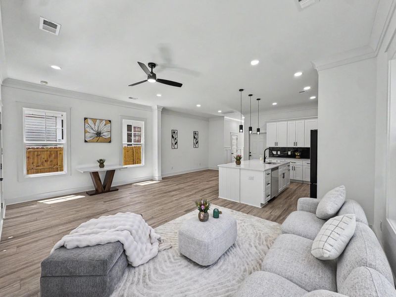 Furnished interior view inside a new home in , North Charleston (Image 12).
