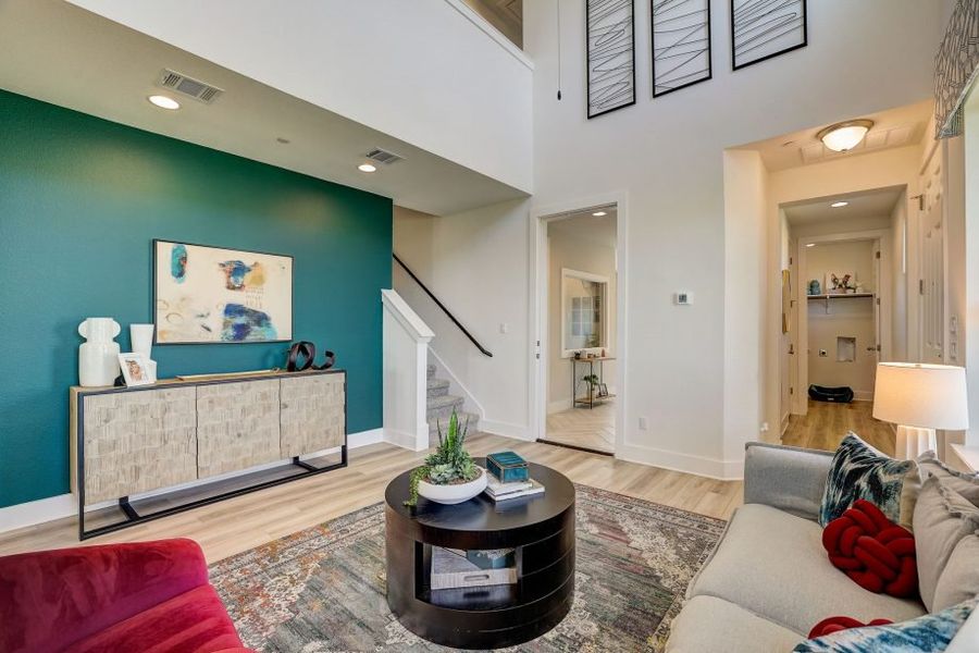 Furnished interior view inside a new home in Avery Centre, Round Rock (Image 19).