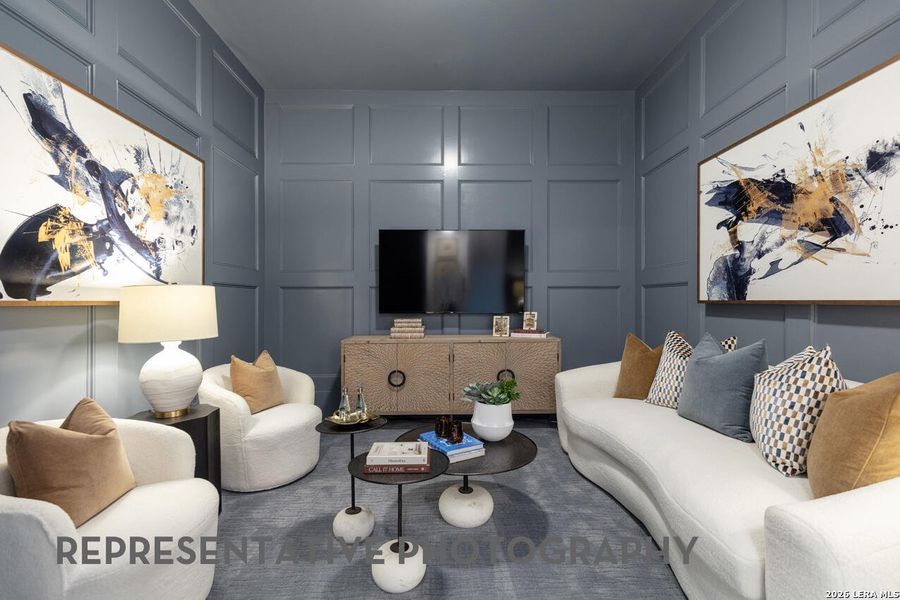 Furnished interior view inside a new home in La Cima, San Marcos (Image 25).