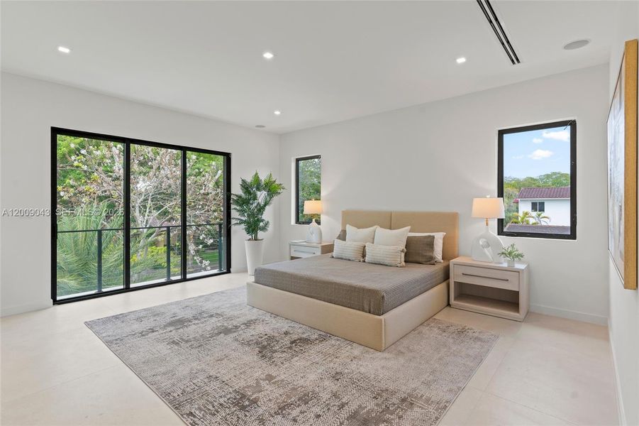 Furnished interior view inside a new home in , Coral Gables (Image 37).