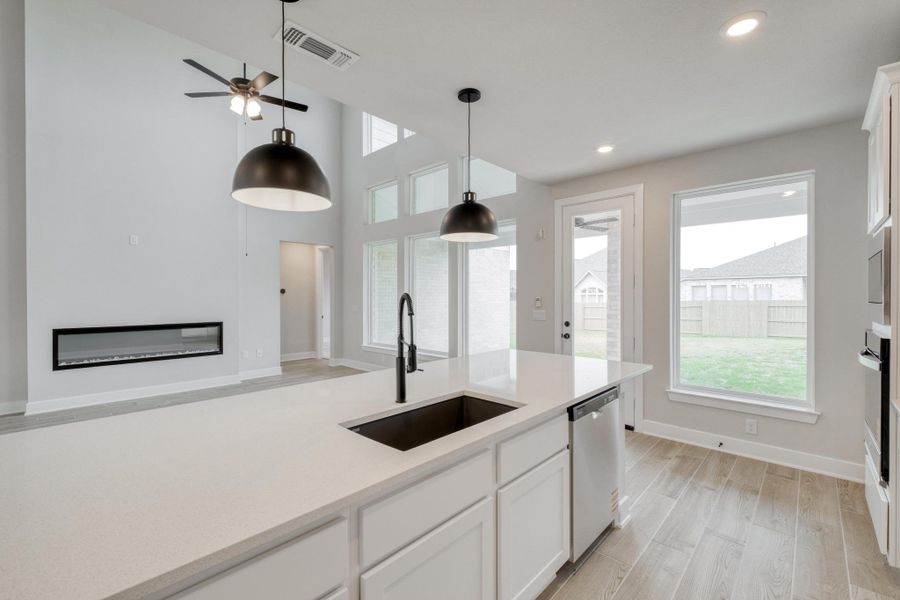 Furnished interior view inside a new home in The Colony, Bastrop (Image 5).