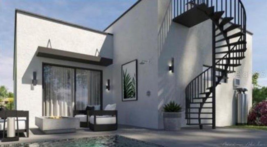 Exterior details and patio area of a home in , Sarasota (Image 4). Exterior details and patio area of a home in , Sarasota (Image 4).