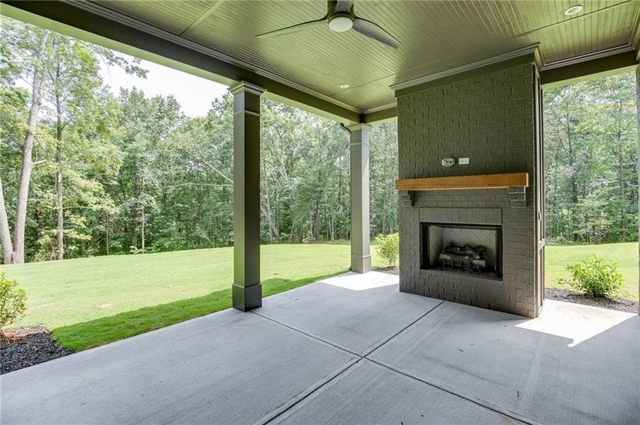 Exterior details and patio area of a home in , Buford (Image 3).