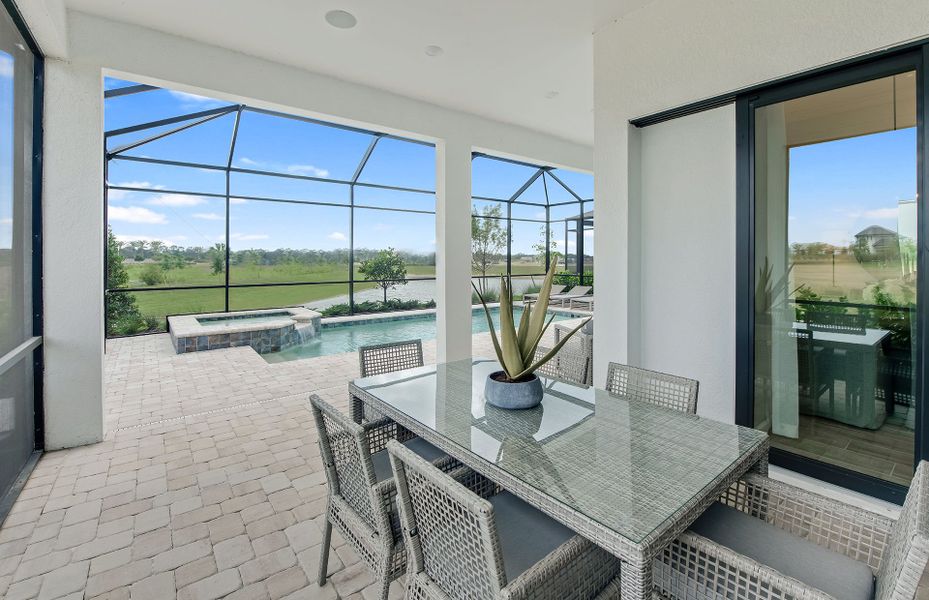 Covered outdoor space to enjoy