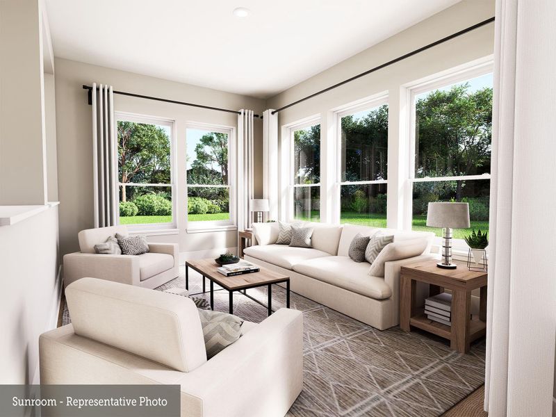 Furnished interior view inside a new home in The Woodlands Hills 70’, Willis (Image 14).