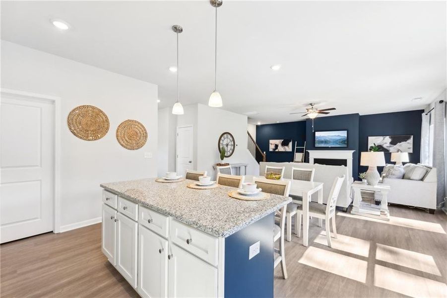 Furnished interior view inside a new home in The Hills at Cedar Creek, Winder (Image 24).
