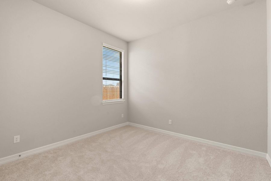 Third bedroom. Note: Sample product photo - actual exterior and interior selections may vary.