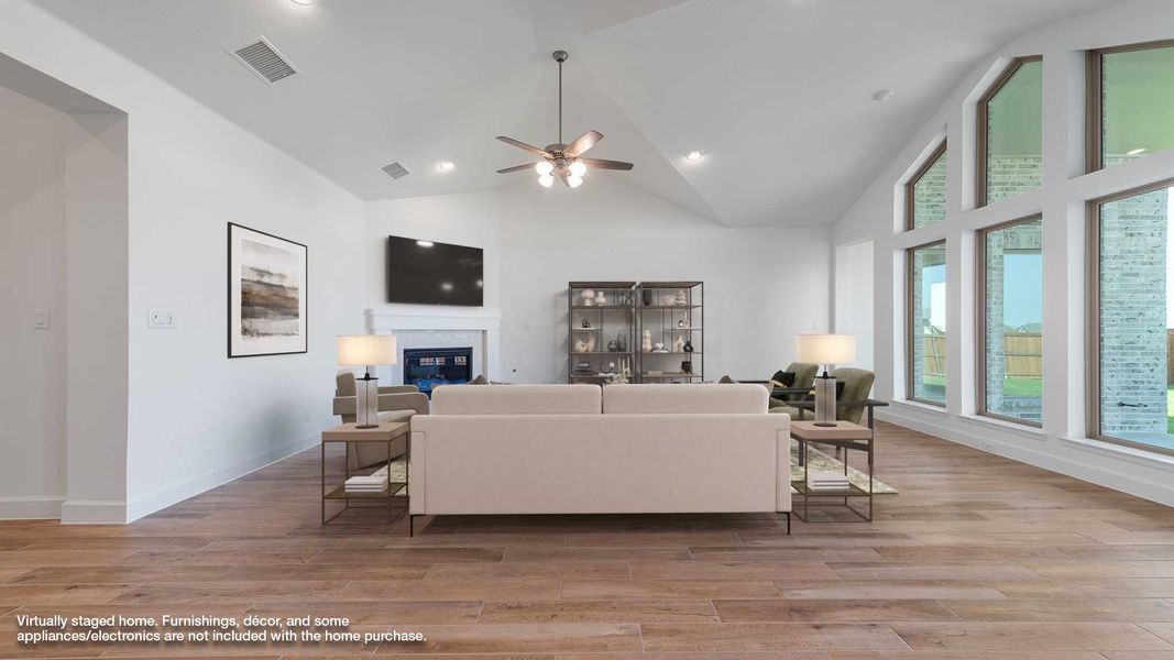 Representative furnished interior of a home built from the 2600W by Perry Homes in Flat Creek, Castroville (Image 4).