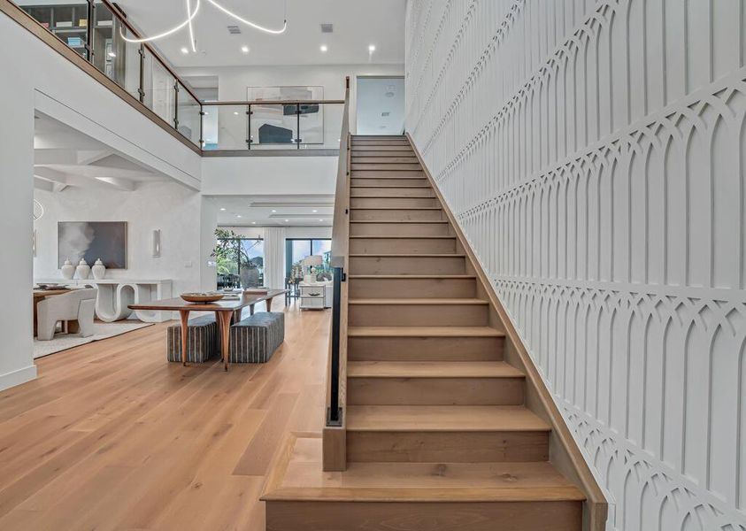 Furnished interior view inside a new home in Apex at Avenir, Palm Beach Gardens (Image 63).