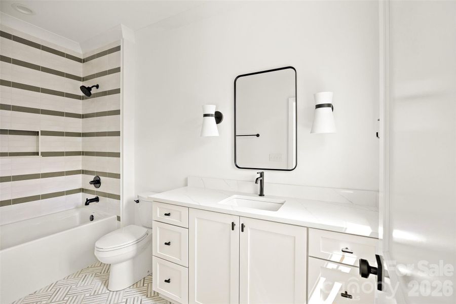 Furnished interior view inside a new home in , Charlotte (Image 31).