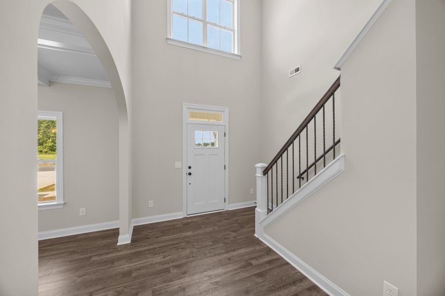 Representative unfurnished interior of a home built from the Albemarle by Bill Clark Homes in Kennedy's Crossing, Grimesland (Image 18). Representative unfurnished interior of a home built from the Albemarle by Bill Clark Homes in Kennedy's Crossing, Grimesland (Image 18).
