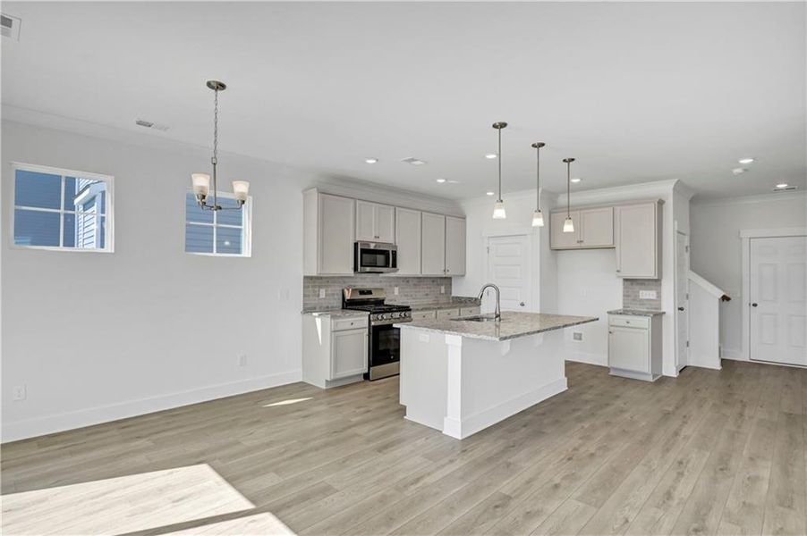 Furnished interior view inside a new home in Villas at Dawsonville, Dawsonville (Image 4).