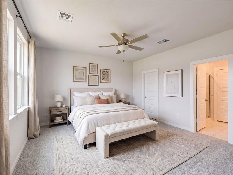 Furnished interior view inside a new home in Liberty Estates, Cleveland (Image 13).