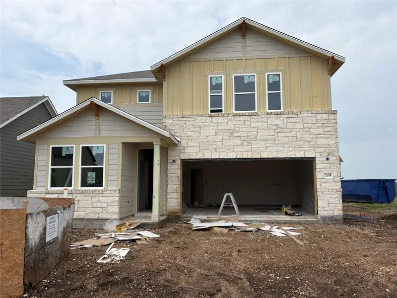 In-progress construction of a new home in Rolling Glen, Hutto, TX (Image 4). In-progress construction of a new home in Rolling Glen, Hutto, TX (Image 4).