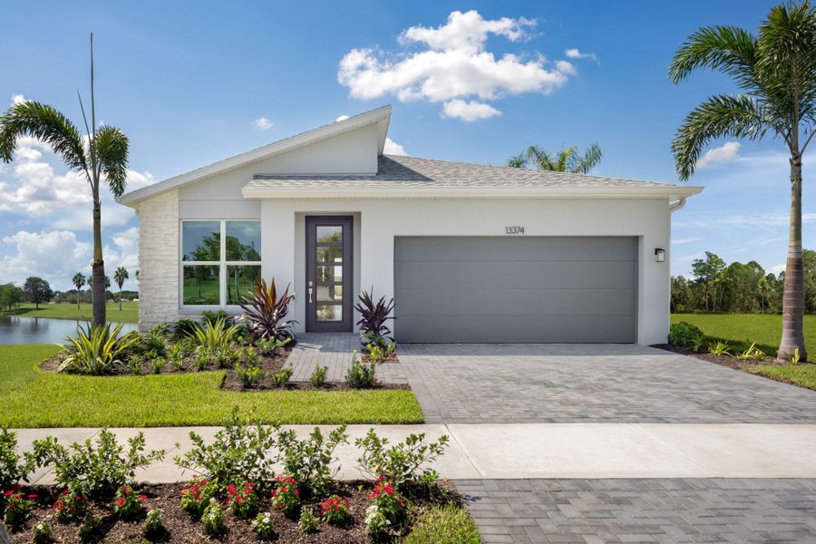Representative exterior photo of a completed home built from the Briar by Mattamy Homes in Tradition, Port St. Lucie, FL (Image 15).