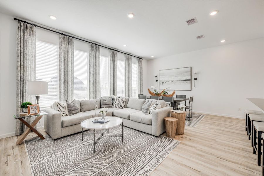 Furnished interior view inside a new home in Bridgeland, Cypress (Image 16).