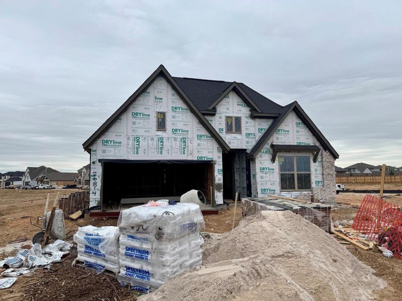 In-progress construction of a new home in Candela, Richmond, TX (Image 12).