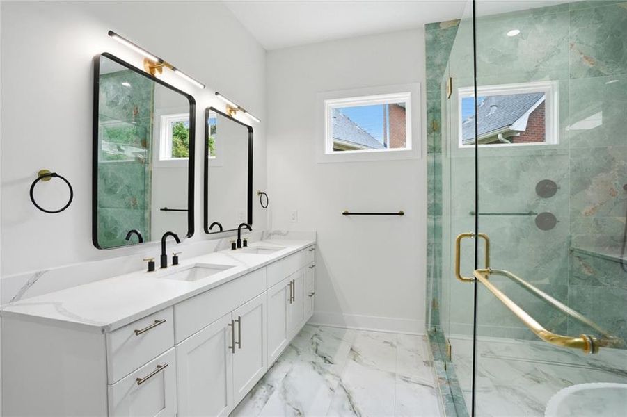 Furnished interior view inside a new home in , Stone Mountain (Image 9).