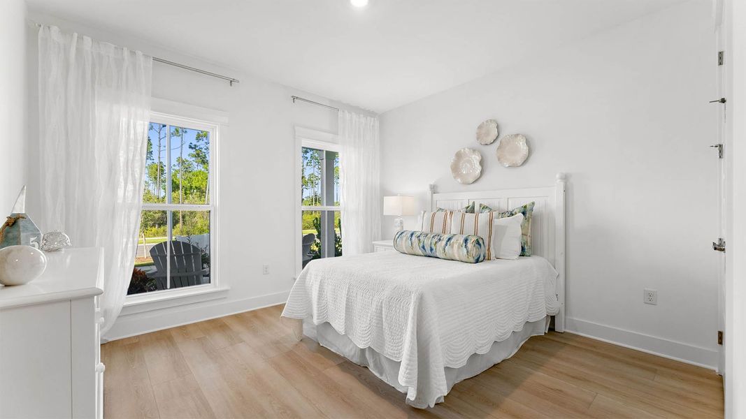 Furnished interior view inside a new home in Breakfast Point East Phase II, Panama City Beach (Image 29). Furnished interior view inside a new home in Breakfast Point East Phase II, Panama City Beach (Image 29).