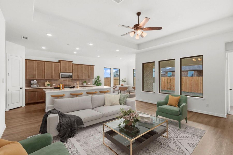 Furnished interior view inside a new home in Sunterra Lakes, Brookshire (Image 10).
