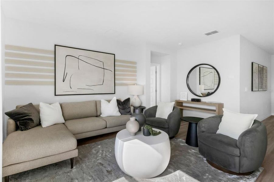 Furnished interior view inside a new home in Wind Meadows South, Bartow (Image 25).